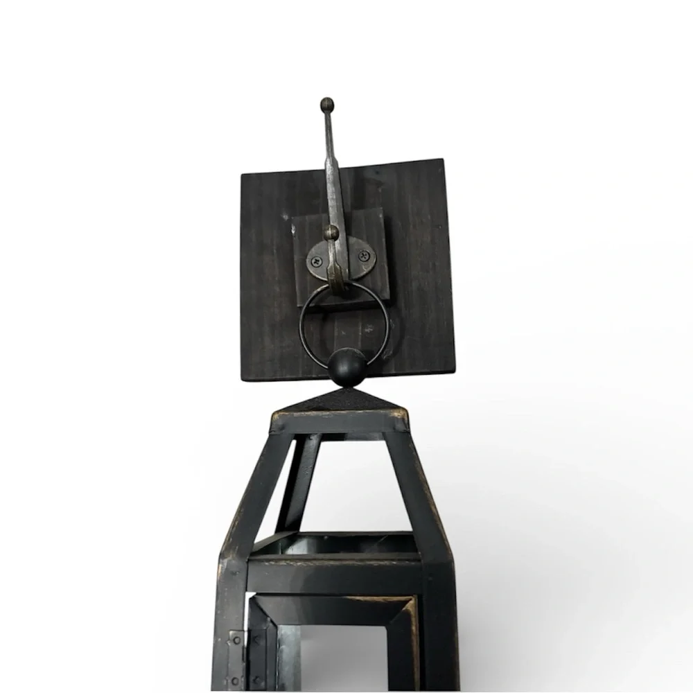 Kirkland’s home wall decor - brass hanging wall lantern.